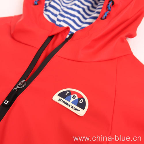 Kids rain coated jacket